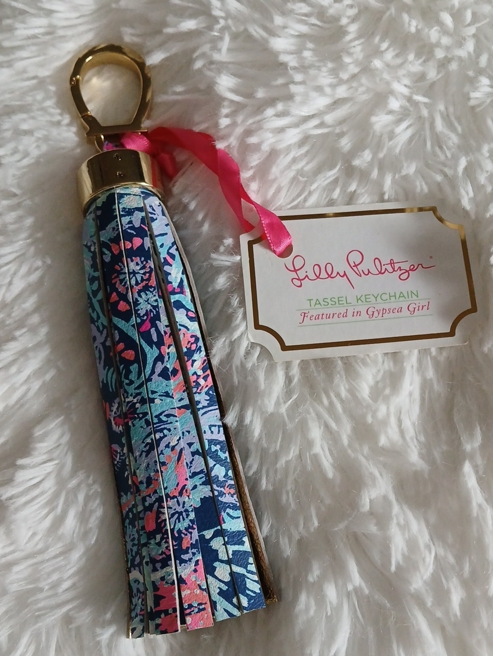 Lilly Pulitzer Tassel Keychain